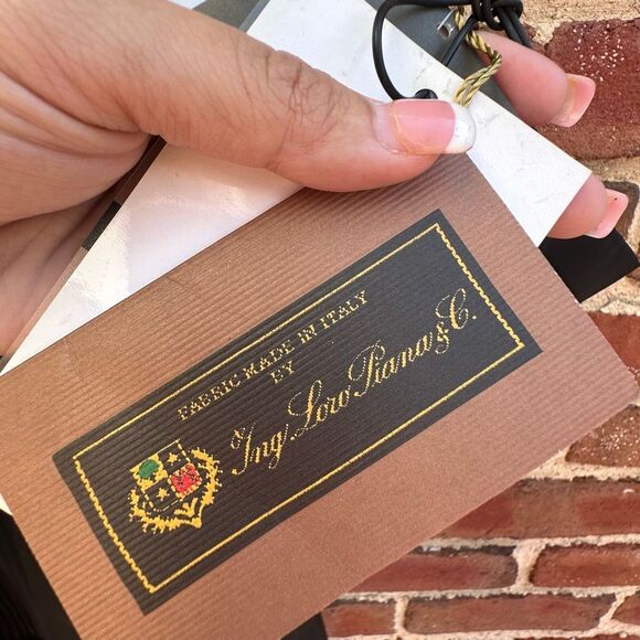 Loro Piana Jane Post $1250 wool double coat LW-084 WOMENS medium NWT - Picture 2 of 10